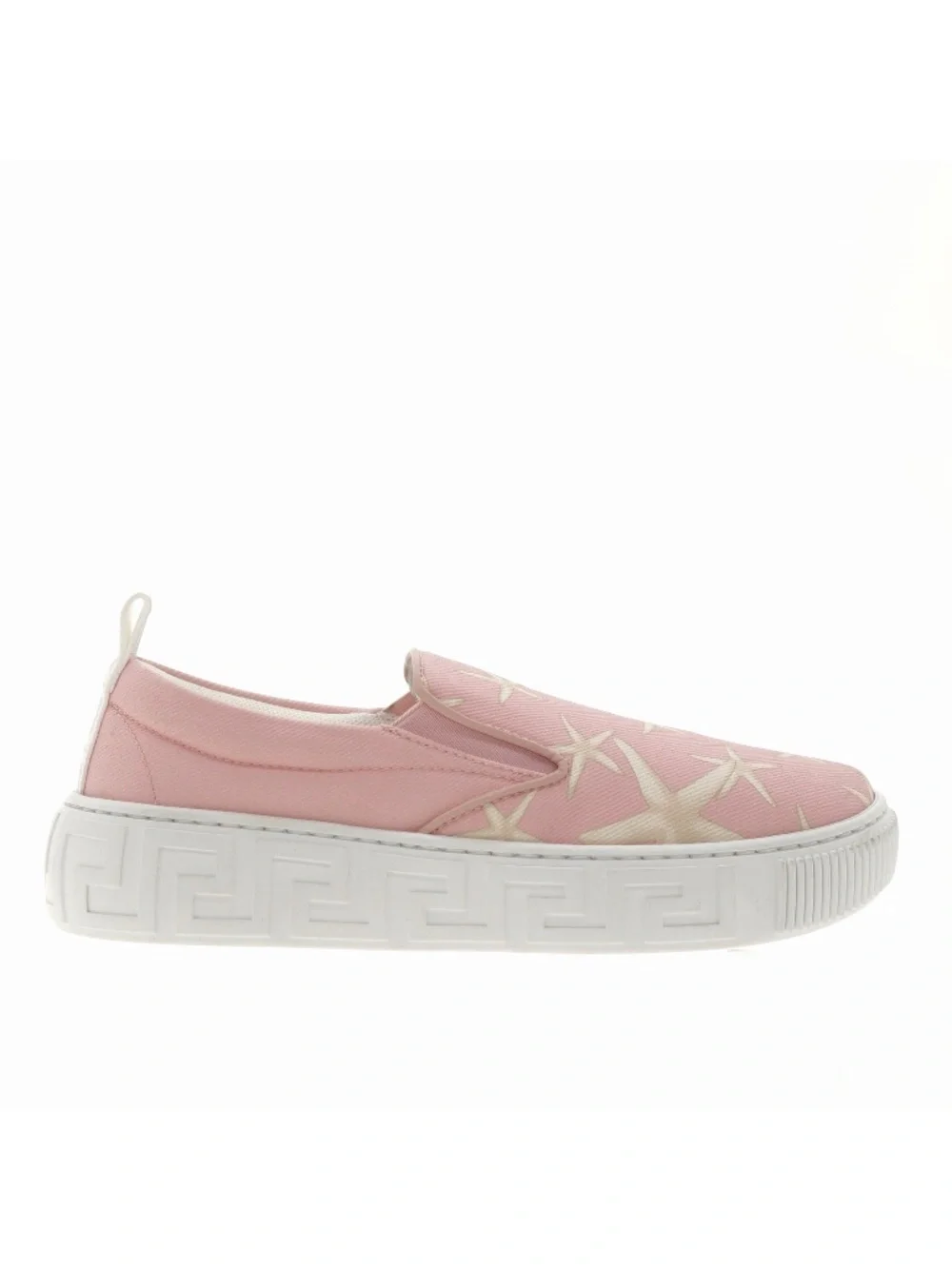 Versace Medusa Girl Sneakers Starfish Printed Canvas Size 35 / 3 US New